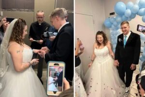 Se casaron en el baño de una estación de servicio de EE.UU. porque querían algo divertido y fuera de lo común (+Fotos +Videos)
