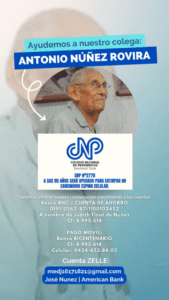 Servicio público: El periodista Antonio Núñez Rovira requiere ayuda económica para ser intervenido quirúrgicamente