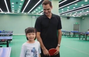 TELEVEN Tu Canal | Roger Federer disputó un torneo de ping pong contra una niña de 7 años