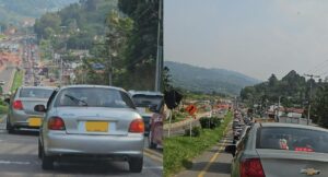 Trancón en vía Girardot-Bogotá hoy Domingo Santo: movilidad con alta congestión