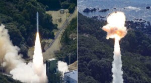 Un cohete espacial explota después del despegue en Japón