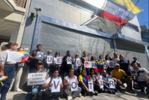 Venezolanos en Argentina protestaron por el Registro Electoral