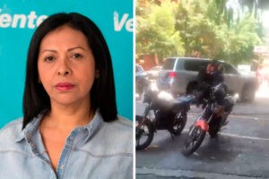 el momento en el que fue detenida Dignora Hernández, secretaria política de Vente Venezuela (+Video)
