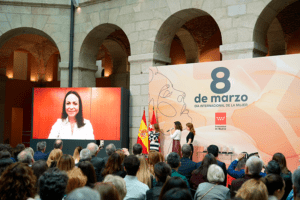 hija de María Corina Machado recibió reconocimiento otorgado a la candidata opositora en Madrid (+Video)