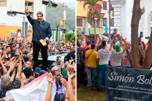 viralizan imágenes de la cantidad de gente que acompañó visita de Maduro a Los Teques (+Video y reacciones)