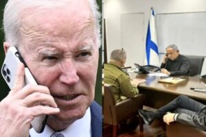 Netanayahu mantiene una llamada telefónica con Biden tras ataque iraní