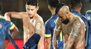 Arturo Vidal pone a James Rodríguez a misma altura de Lionel Messi y Luis Suárez