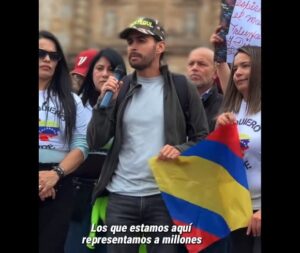 Colombianos y venezolanos acudieron al llamado de protesta de María Corina Machado en Bogotá - AlbertoNews