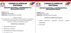Consulte aquí su centro de votación para la Gran Consulta Nacional Popular en Maracaibo