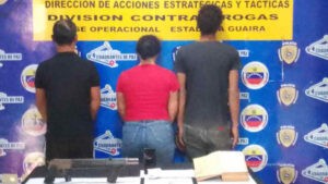 DCD atrapó a 3 traficantes de cocaína en La Soublette