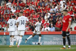 El Madrid sonre en su escala en Mallorca camino de Manchester | LaLiga EA Sports 2023
