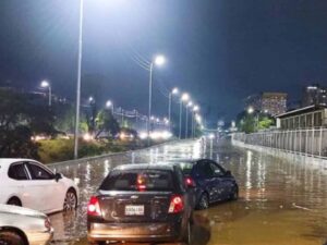 Lluvias en la Gran Caracas dejaron carreteras inundadas, árboles caídos y sectores sin luz