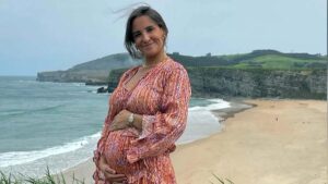 Marta Pombo, radiante en Cantabria en su 15 semana de embarazo
