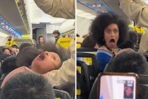 Mujer causó temor en un vuelo hacia Las Vegas, tras presentar una crisis psicótica: fue arrestada por agentes (+Video)