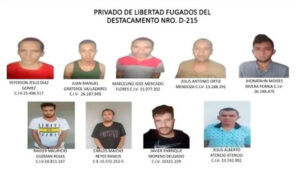 Nueve presos se fugaron de un comando militar en Táchira