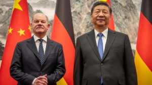 Olaf Scholz y Xi Jinping