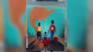 Un venezolano en Chicago retrata la migración a través de sus obras de arte
