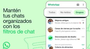 Whatsapp anuncia la creación de tres filtros para organizar la bandeja de mensajes