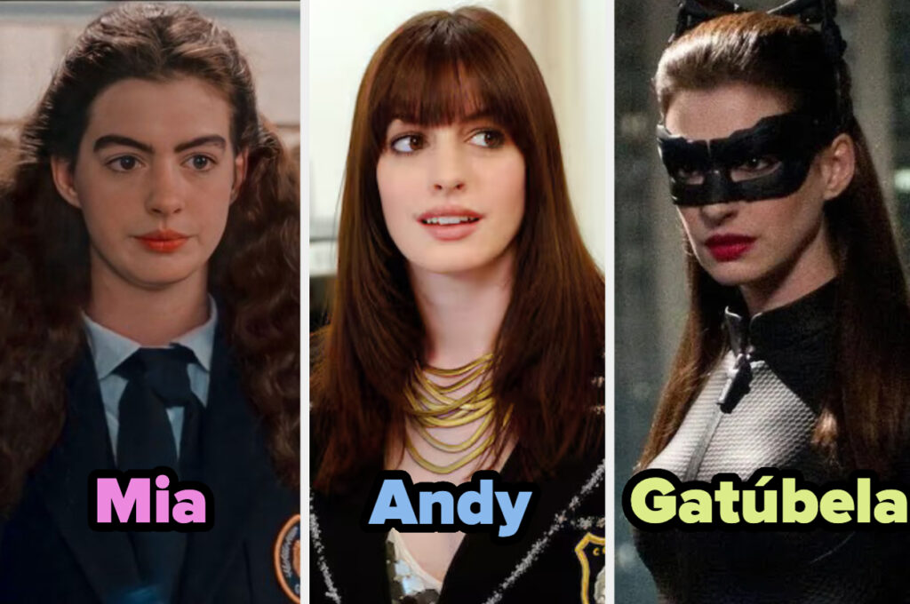 ¿A qué personaje de Anne Hathaway te pareces?