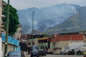 Bomberos combatieron incendio en parque Waraira Repano en el sector Los Anaucos