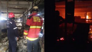 Bomberos controlan incendio en fábrica ubicada en Mariche
