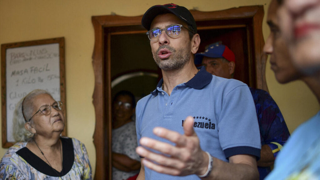 Capriles espera una "transición sin persecución" luego del 28 de julio