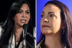 Delsa Solorzano ratifica que María Corina “no le bajó la mano” durante mitin en La Victoria y explicó qué pasó (+Video)