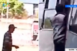 Detenido el colector de una unidad de transporte público en Maturín por negarle traslado a un adulto mayor (+Video)
