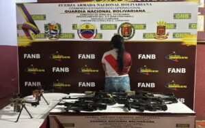 Detienen en Táchira a una mujer que entró al país con 8 armas largas