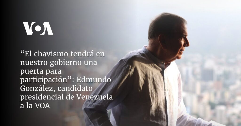 Edmundo González, candidato presidencial de Venezuela