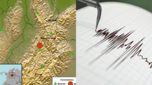 Fuerte temblor en Colombia en la madrugada de este lunes 27 de mayo: epicentro y magnitud