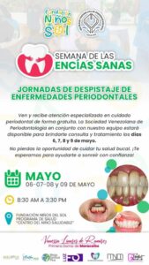 Fundación Niños del Sol invita a la jornada de despistaje de enfermedades periodontales