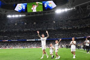 La última clase magistral de Kroos en el Bernabéu: 34.022 pases, cinco ovaciones y las lágrimas de Amelie | LaLiga EA Sports 2023