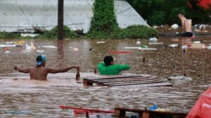 Inundaciones del río Taquari tras intensas lluvias en el estado de Rio Grande do Sul