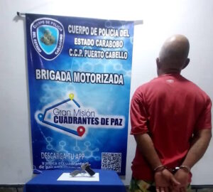 Detenido hombre con facsimil de Arma de Fuego en Puerto Cabello 