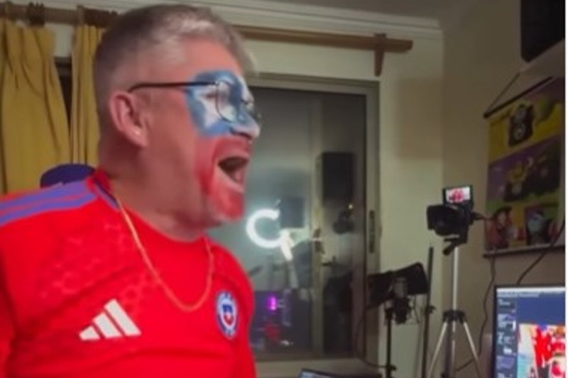 El ataque de un streamer chileno cuando Argentina les marcó gol en la Copa América (+Video)