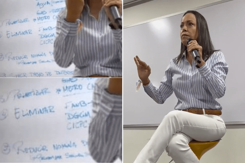 Hernández Lárez difundió imágenes manipuladas sobre María Corina y supuesta charla para “eliminar” a la FANB (+Capturas)