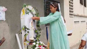 Inicia la novena del Inmaculado Corazón de María en Pariata