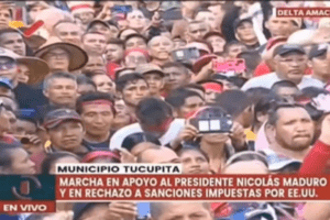 Las caras largas de los chavistas que estuvieron presentes en la concentración de Diosdado Cabello en Tucupita (+Video)