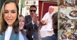 Malena Guinzburg: la previa en el Vaticano, su encuentro con celebridades de Hollywood, el mano a mano con el Papa Francisco y el regalo que le llevó de Argentina