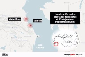 Más de 15 policías muertos en ataques terroristas en Daguestán, Rusia