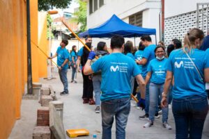 Movistar realizó remodelación de escuelas en Caracas