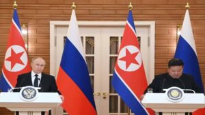 Putin se despide de Pionyang con un concierto y una recepción oficial de Kim
