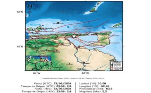 Temblor de gran magnitud sacude el oriente de Venezuela