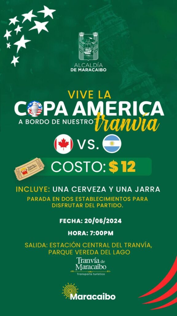Tranvía de Maracaibo invita a vivir a bordo la Copa América