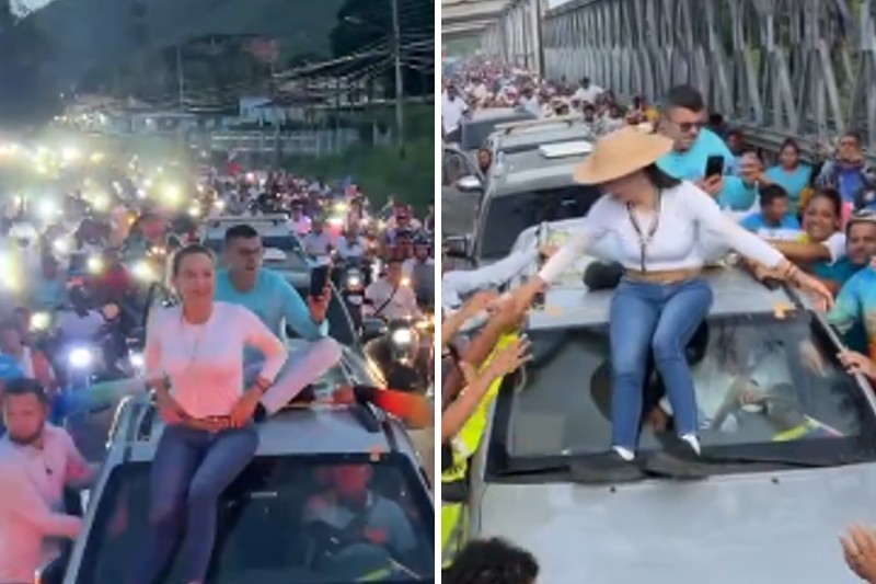 chavismo intentó detenerla, pero tuvo que apartarse ante la multitud (+Videos)