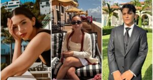 ¿Fue a una iglesia? Aneliz Aguilar también habría estado en Roma cuando su hermana Ángela viajó con Nodal | FOTOS