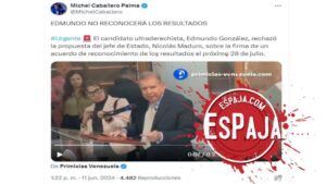 ¿González Urrutia no reconocerá resultados del #28Jul, como dijo Michel Caballero?