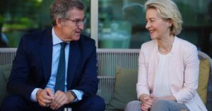 Feijóo dice a Von der Leyen que en España hay retrocesos en la lucha contra la corrupción y falta imparcialidad en el TC