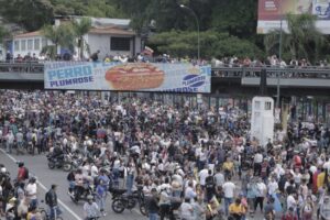 Así fue la llegada de Edmundo González y María Corina Machado al cierre de campaña (+Fotos y video)